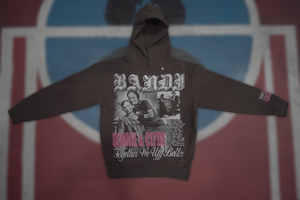 Bandi "Bonnie & Clyde Hoodie" (Brown/White/Pink)