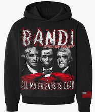 Load image into Gallery viewer, Bandi &quot;Dead Presidents&quot; Hoodie (Black/Red)
