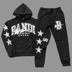 Bandi "Star Was Born" Sweatsuit (Black/White)